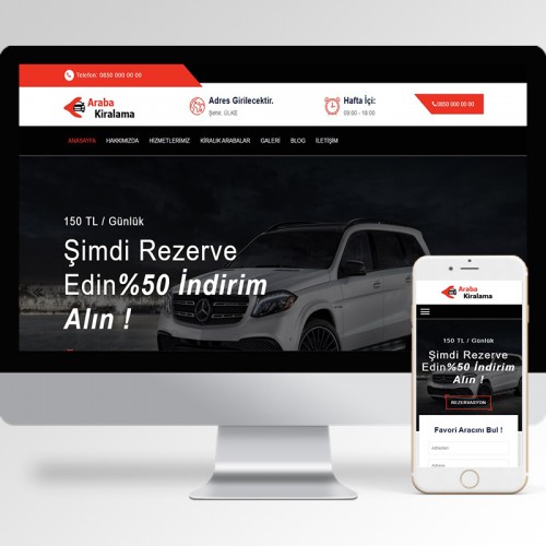 Rent A Car Teması v3